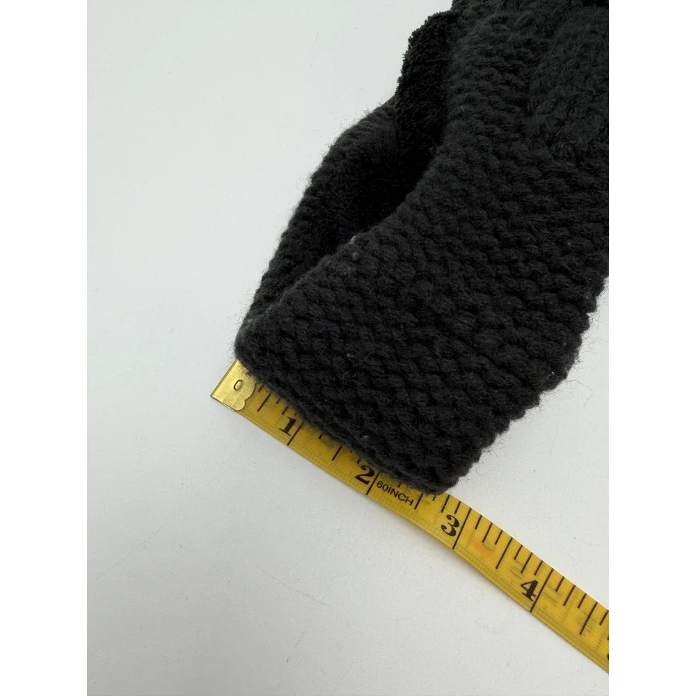 The North Face Headband Women's Black Winter Cable Knit Faux Fur‎ Lined Earband